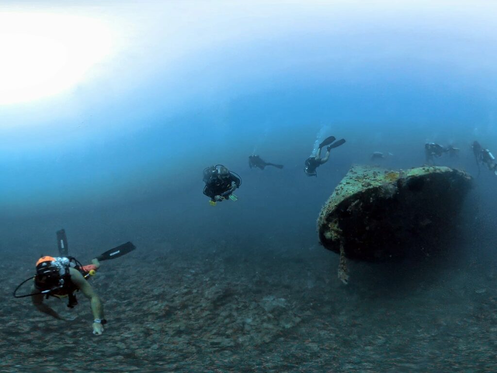 Ostwind bescherte uns einen Wracktauchgang