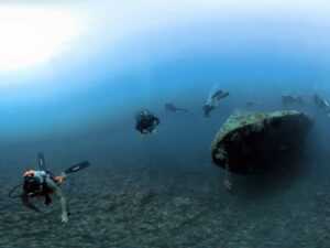 Ostwind bescherte uns einen Wracktauchgang